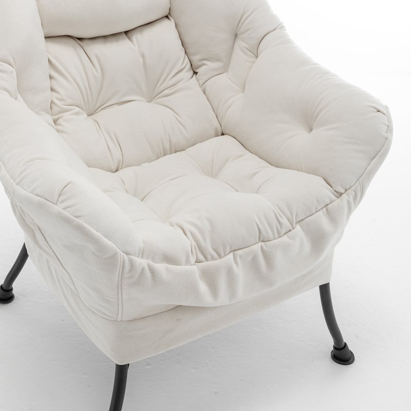 Accent Recliner Chair with Ottoman - Comfortable Upholstered Lounge Chair with Footrest, Ideal for Living Room, Bedroom