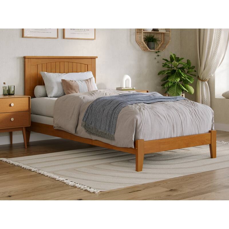 AFI, Nantucket Foundation Bed with Attachable USB Charger - Light Toffee - Twin XL