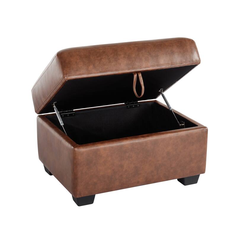 Morden Fort Tufted Storage Ottoman, Rectangular Footstool