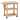 Rolling Wood Kitchen Trolley Handcrafted Kitchen Island Bar Cart 2 Plank Shelves Knife Holder Chopping Board Kitchen Carts