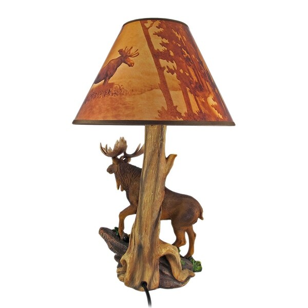 moose table lamp