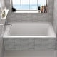 preview thumbnail 29 of 64, Fine Fixtures Tile-In White Fiberglass/Acrylic Soaking Bathtub with Built-in Tile Flange