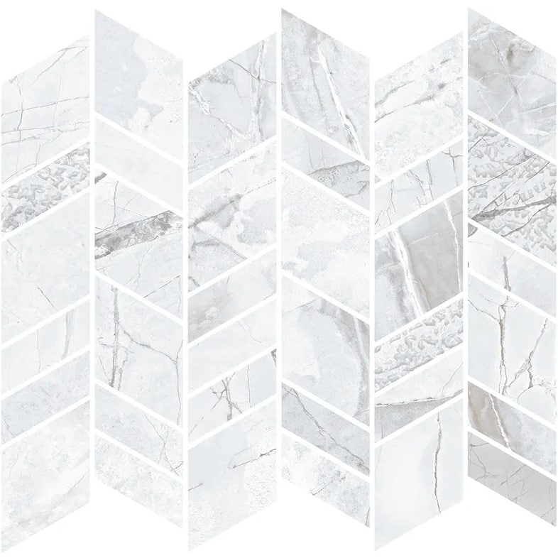 Apollo tile 10" x 12" Strata Matte Dove-Gray White Porcelain Tile (9.88 sq ft/case) - 11 Pack