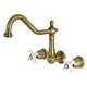 preview thumbnail 31 of 43, Heritage 3-Hole Wall Mount Roman Tub Faucet in Polished Brass