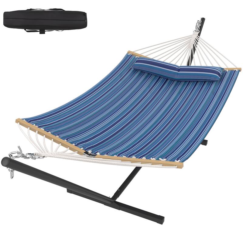 EROMMY Modern Portable Hammock, Hand-Woven Ropes, Anti-Tipping Design for Backyards, Beaches & Campsites