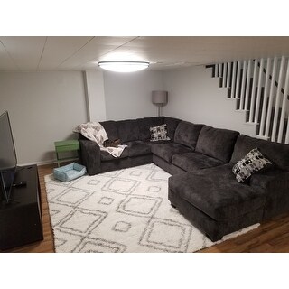 Top Product Reviews For Ballinasloe 3 Piece Sectional Smoke 28257552 Overstock