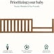 preview thumbnail 11 of 11, Evolur Convertible Crib Toddler Guard Rail