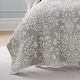 preview thumbnail 8 of 10, Laura Ashley Rowland Cotton Reversible Grey Quilt Set