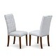 preview thumbnail 18 of 44, 7-Pc Kitchen Dinning Set with Rectangle Table and Parson Chairs - Distressed Jacobean Finish (Color Option)