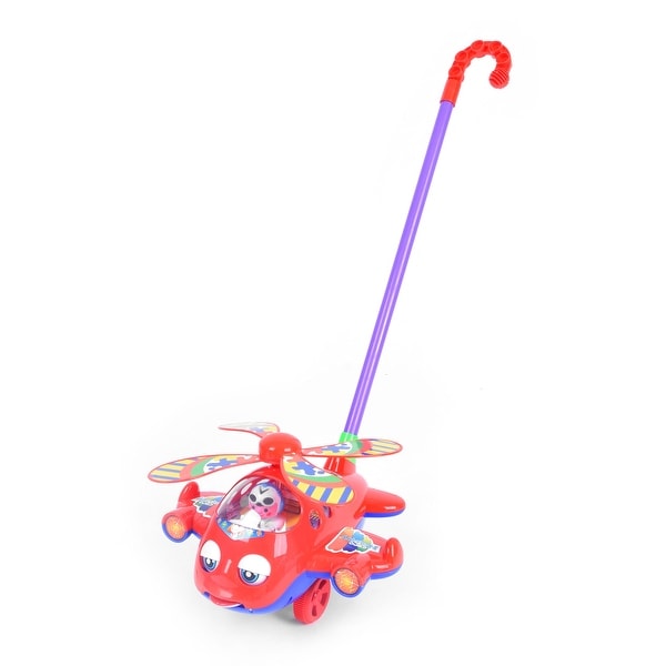 Wonderplay Toddler Hand-Push Plane for Baby, Toddlers, Kids Random Colors
