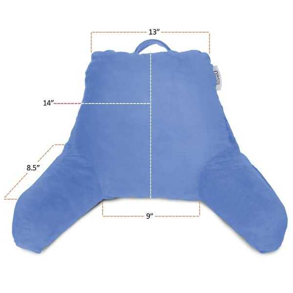 dimension image slide 21 of 62, Nestl Memory Foam Reading Pillow with Backrest, Arms and Pockets