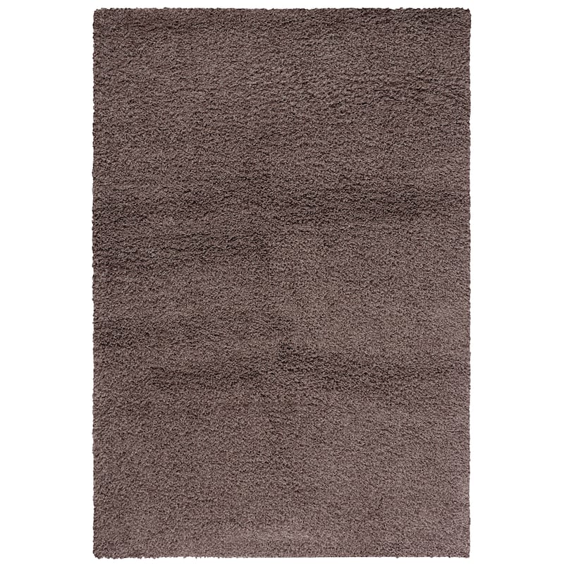 SAFAVIEH Santa Monica Shag Einara 2-inch Thick Area Rug - 4' x 6' - Taupe - Rectangle