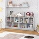preview thumbnail 5 of 23, 5-Cube Wooden Kids Toy Storage Organizer with Anti-Tipping Kits - 35.5" x 16" x 30"