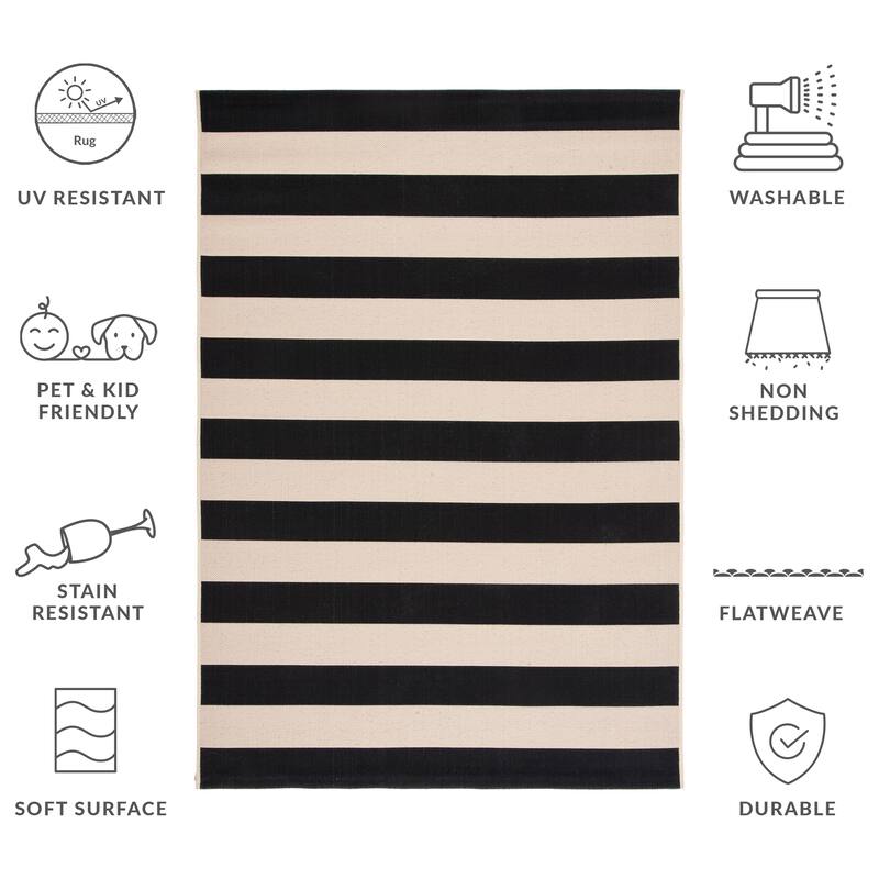 SAFAVIEH Courtyard Maysa Indoor/ Outdoor Waterproof Backyard Patio Rug