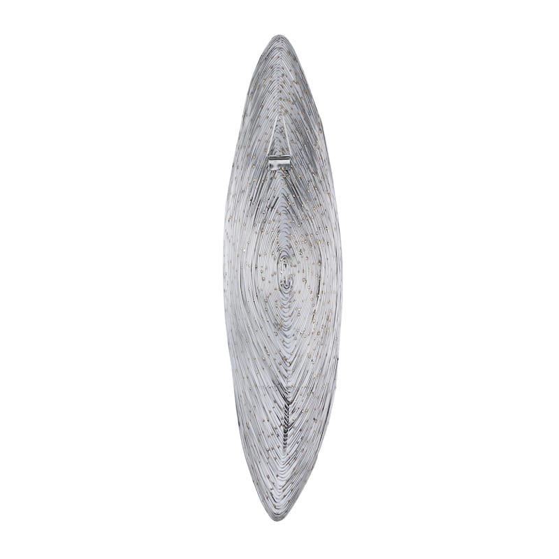 Stainless Steel Metal Leaf Single Candle Wall Sconce - Silver or Brass - CosmoLiving by Cosmopolitan