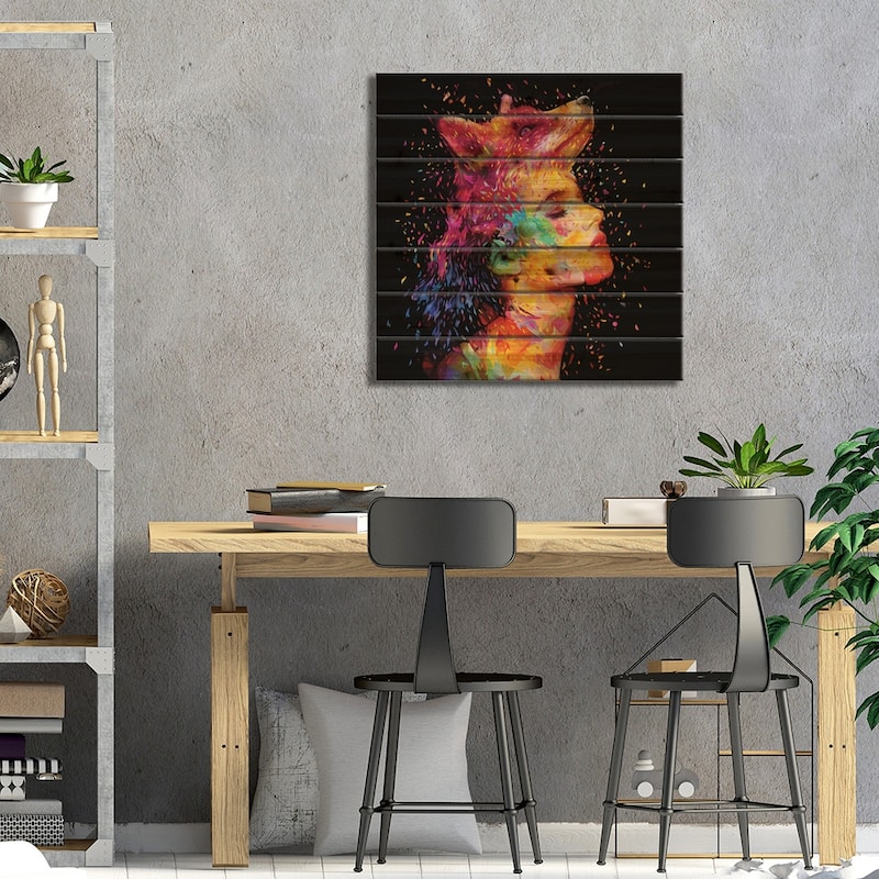 Symbiosis Print On Wood by Alessandro Pautasso - Multi-Color
