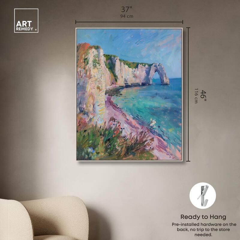 Cliffs of Etretat Canvas by Art Remedy
