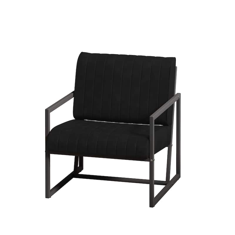 Modern Feature Armchair with Metal Frame
