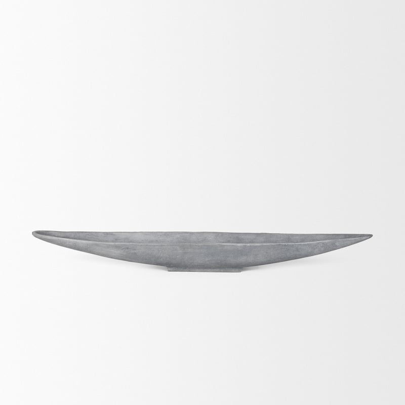 Piero Large Concrete Finished Metal Decorative Bowl