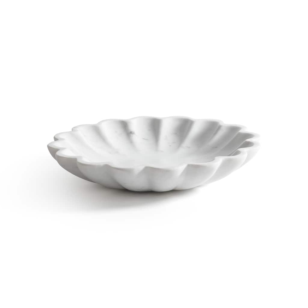 Scallop Flower Marble Bowl
