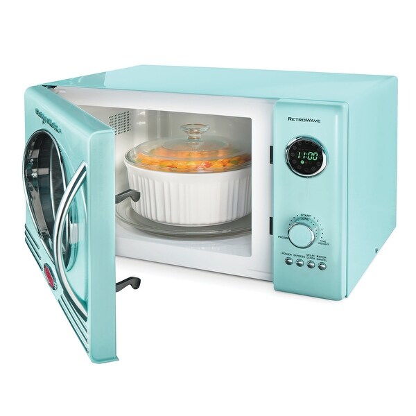 Nostalgia Retro Microwave Oven - .9 Cu. Ft. Aqua - Bed Bath