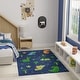 preview thumbnail 2 of 7, Nourison Imagination Indoor only Cute Dinosaurs Blue Graphic Area Rug