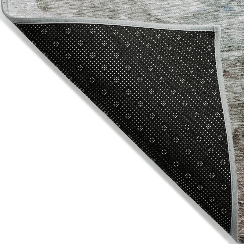 HomeRoots Abstract Transitional Rectangle Outdoor Rug
