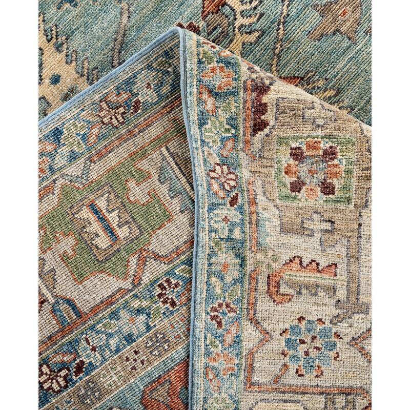 Serapi One-of-a-Kind Hand-Knotted Area Rug - Green - 8' 0" x 9' 9"