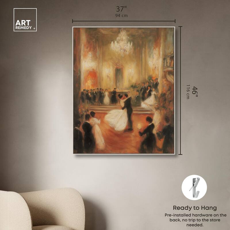 Ballroom Dance Canvas by Art Remedy