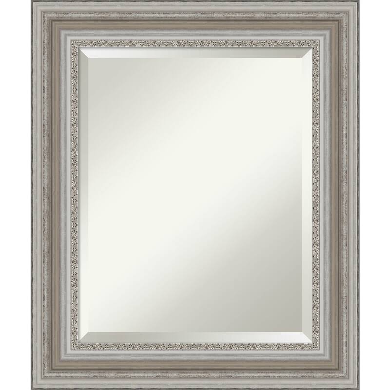Beveled Bathroom Wall Mirror - Parlor Silver Frame