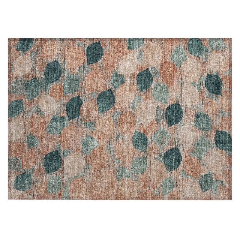 Machine Washable Indoor/ Outdoor Floral Mila Chantille Rug