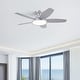 preview thumbnail 38 of 113, 5 - Blade Low Profile Flush Mount Modern Ceiling Fan with LED Light and Remote