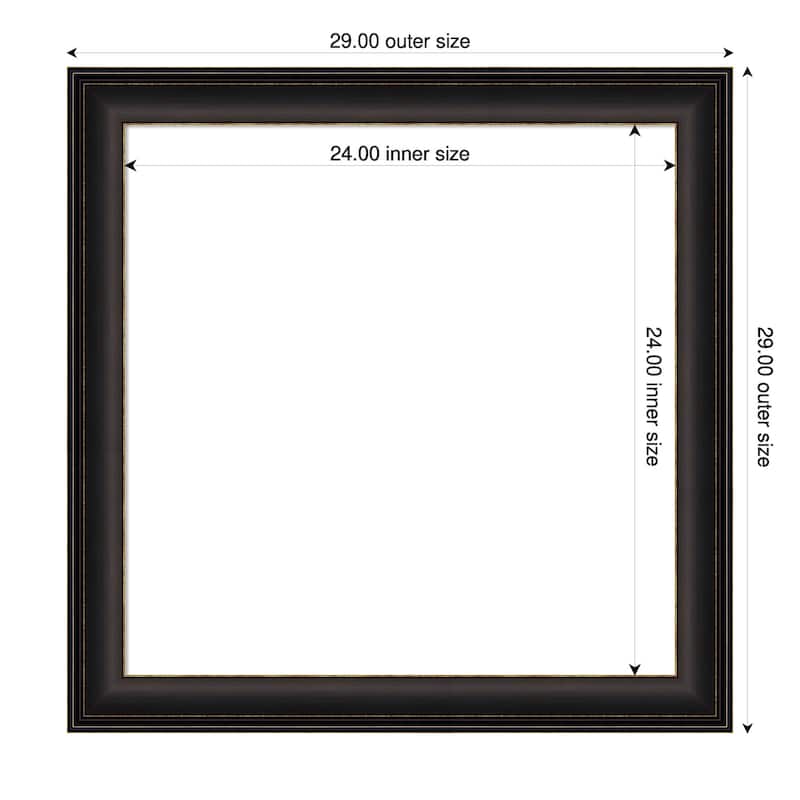 Amanti Art Trio Oil Rubbed Bronze Framed Dry Erase Magnetic Board - 29 x 29 in - Trio Oil Rubbed Bronze