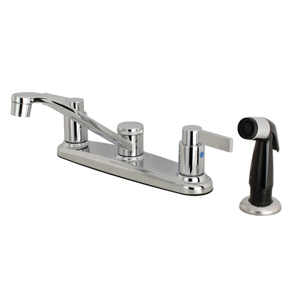 Kingston Brass FB112NDL NuvoFusion 1.8 GPM Centerset Kitchen Faucet - Polished Chrome