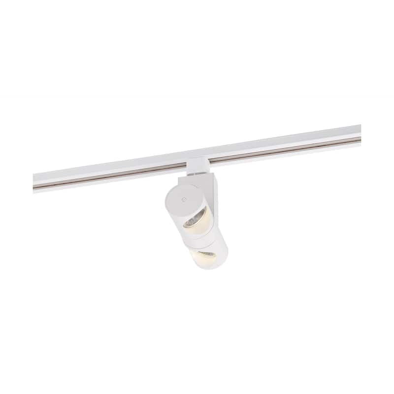 24 Watt LED Track Head Dual Pipe White 36 Degree Beam Angle