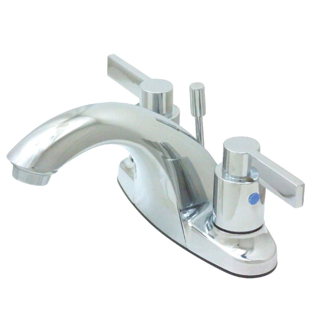 Kingston Brass Nuvo Fusion Centerset Bathroom Faucet - Free Metal