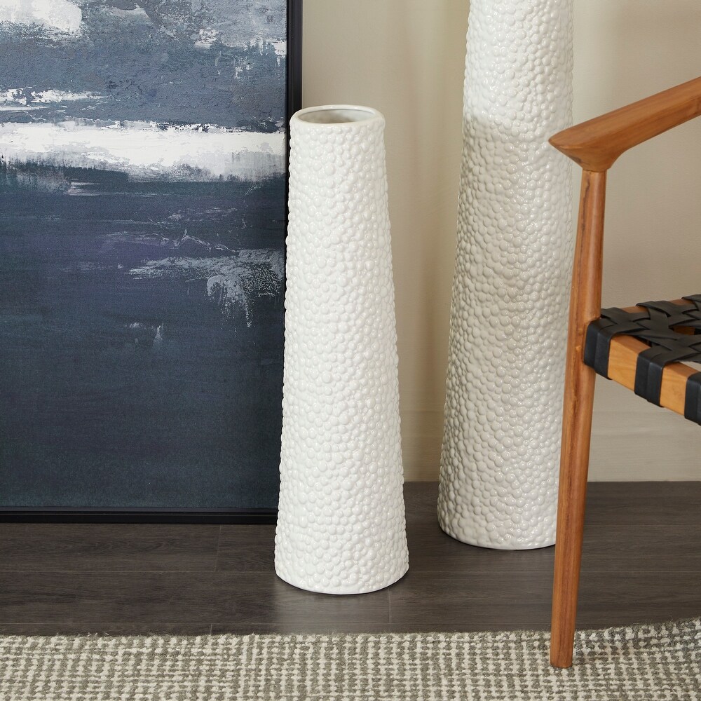 Tall white deals floor vase