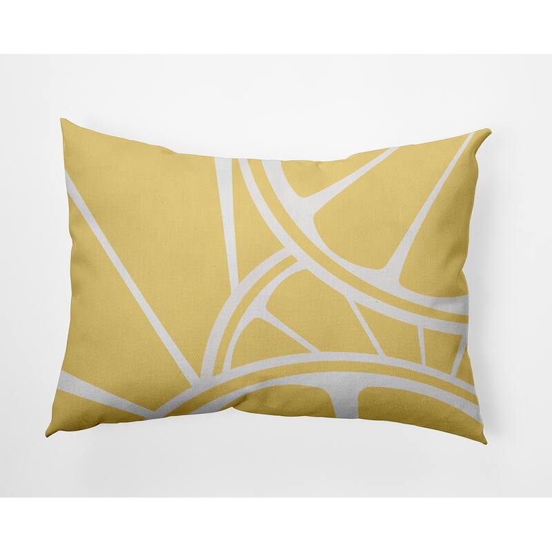 Fruit Wedges Indoor/Outdoor Throw Pillow - Lemon - 14" x 20"