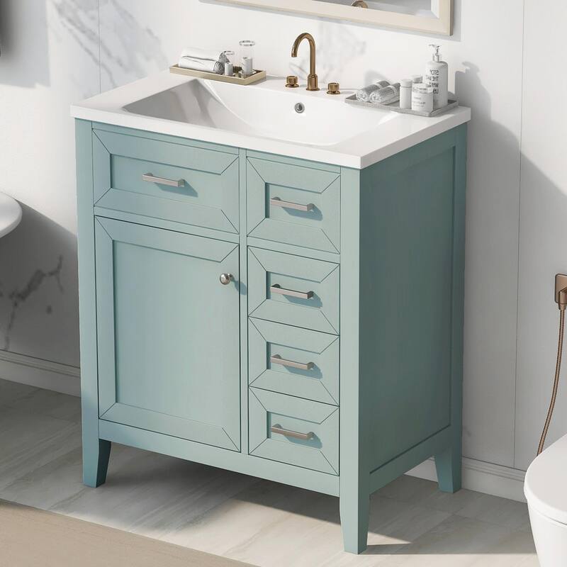 30" Bathroom Vanity with Sink Combo and Drawers