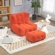 preview thumbnail 17 of 70, Roomfitters Fluffy Bean Bag Chair - Comfortable Super Soft Lazy Sofa Chair with Memory Foam - Indoor for Living Room, Bedroom