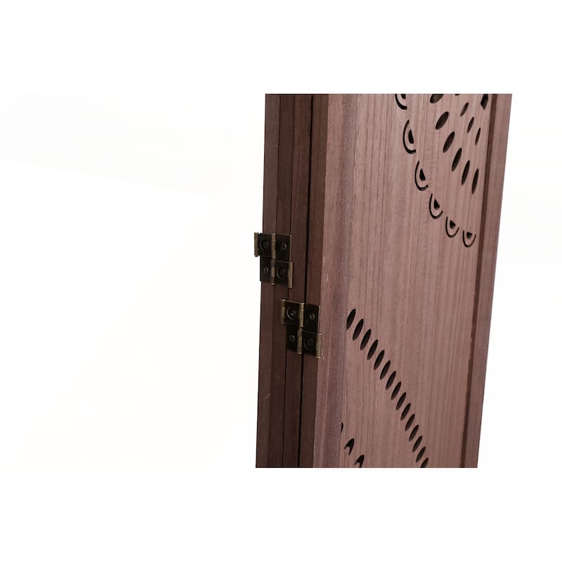 Stylish 4-Panel Solid Wood Folding Room Divider for Privacy and Decor in Any Living Space