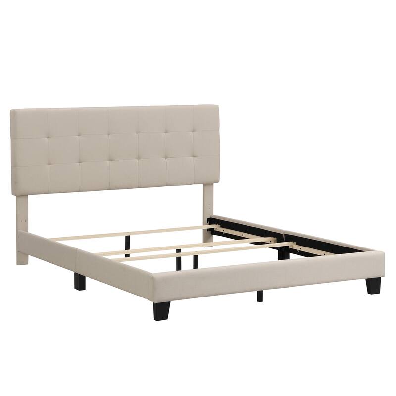 Upholstered Tufted Bed