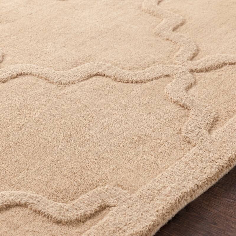 Hand-Tufted Amy Tone-on-Tone Lattice Wool Rug