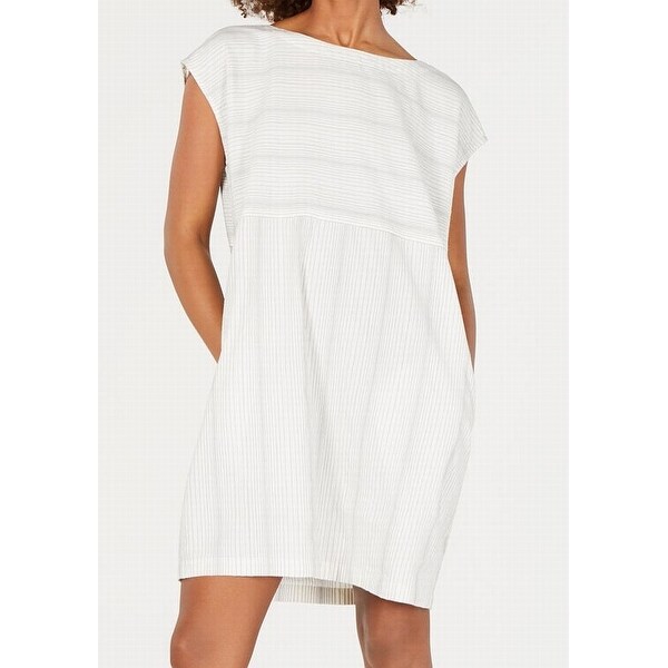 eileen fisher white dress