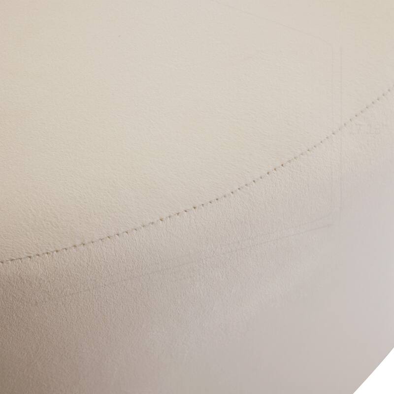 Velvet Round Ottoman