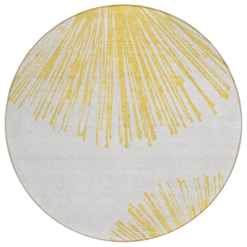 HomeRoots Abstract Transitional Rectangle Outdoor Rug