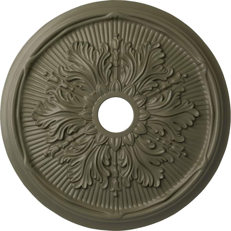 23 3/4"OD x 3 5/8"ID x 1 7/8"P Luton Leaf Ceiling Medallion