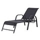 Goplus Outdoor Patio Chaise Lounge Chair Sling Lounges Recliner Adjustable Back - Thumbnail 0