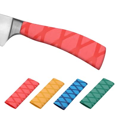 4PCS Cutting Knife Handle Heat Shrink Sleeve, X Pattern