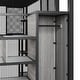 preview thumbnail 18 of 30, Full Size Metal Loft Bed with Wardrobe, Desk, Storage Shelves